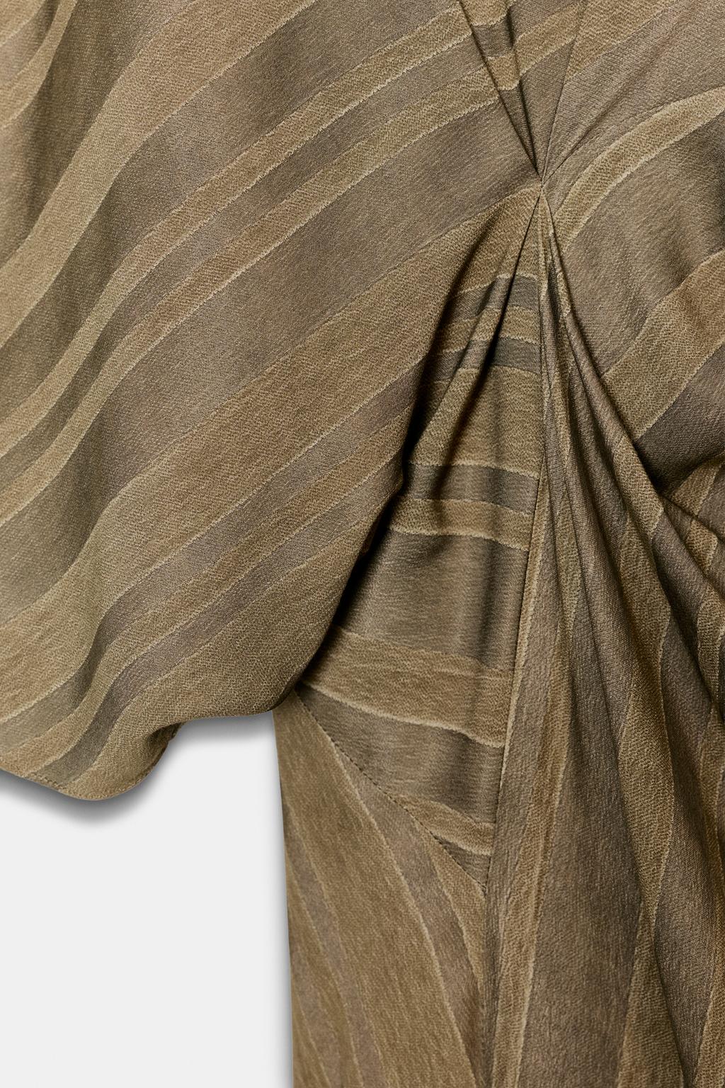 DRAPED MIDI DRESS